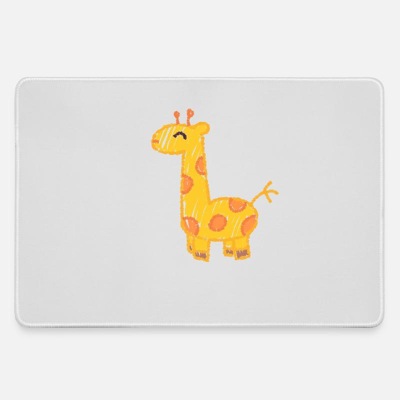 The Elegant Giraffe - Large Gaming Mouse Mat - grey