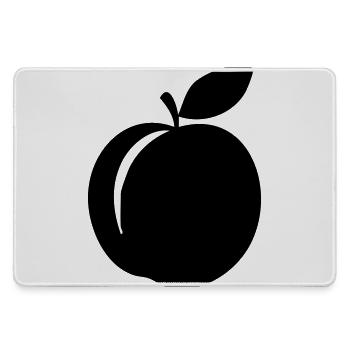 Peach Silhouette – Sweet Summer Design - Large Gaming Mouse Mat - grey - Front