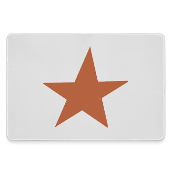 Design d’étoile orange - Grand tapis de souris gamer - bruyère - Devant
