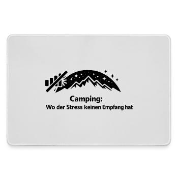 Bergsonne Minimalgrafik - Mousepad groß für Gamer - Grau - Vorne