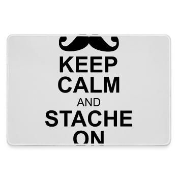 moustache - Grand tapis de souris gamer - bruyère - Devant