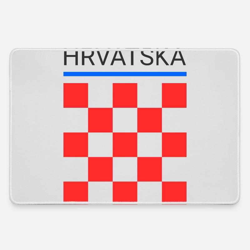 Hrvatska - Large Gaming Mouse Mat - grey