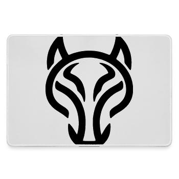 Wolf - Large Gaming Mouse Mat - grey - Front