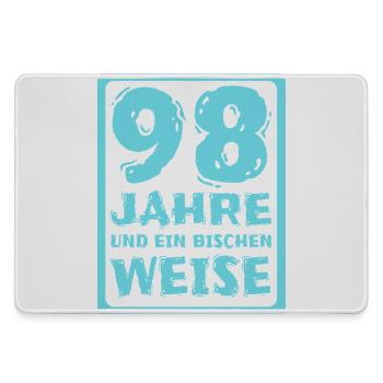 Weisheit 98 - Mousepad groß für Gamer - Grau - Vorne
