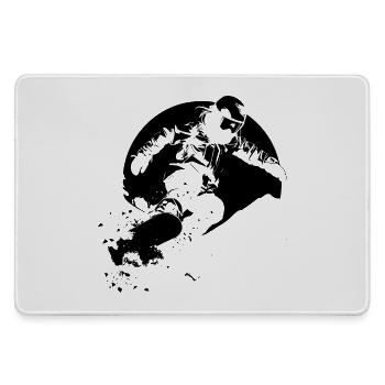 Snowboarder - Mousepad groß für Gamer - Grau - Vorne