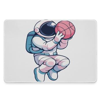 Astro Hoops: Lunar Dunk - Mousepad groß für Gamer - Grau - Vorne