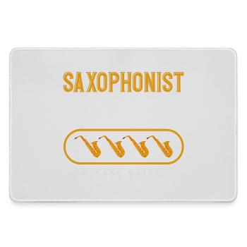 Saxophonist Skills Loading Lustiges Saxophon - Mousepad groß für Gamer - Grau - Vorne
