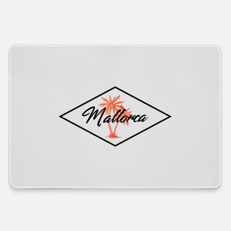 Mallorca Island - Large Gaming Mouse Mat - grey