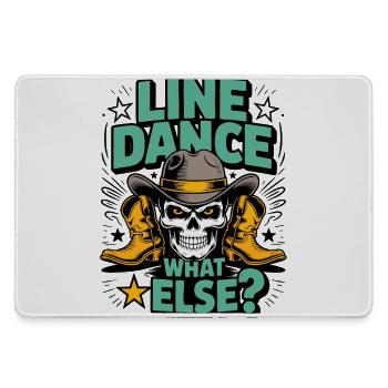 Line Dance Skull Western Boots - Mousepad groß für Gamer - Grau - Vorne
