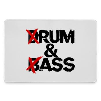 Drum & Bass / Rum & Ass Schlagzeuger Vintage-Musik - Mousepad groß für Gamer - Grau - Vorne