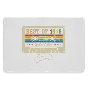 Best Of 1946 80th Birthday - Large Gaming Mouse Mat - grey - Front