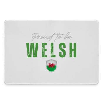 Welsh Pride, fabriqué au Pays de Galles - Grand tapis de souris gamer - bruyère - Devant