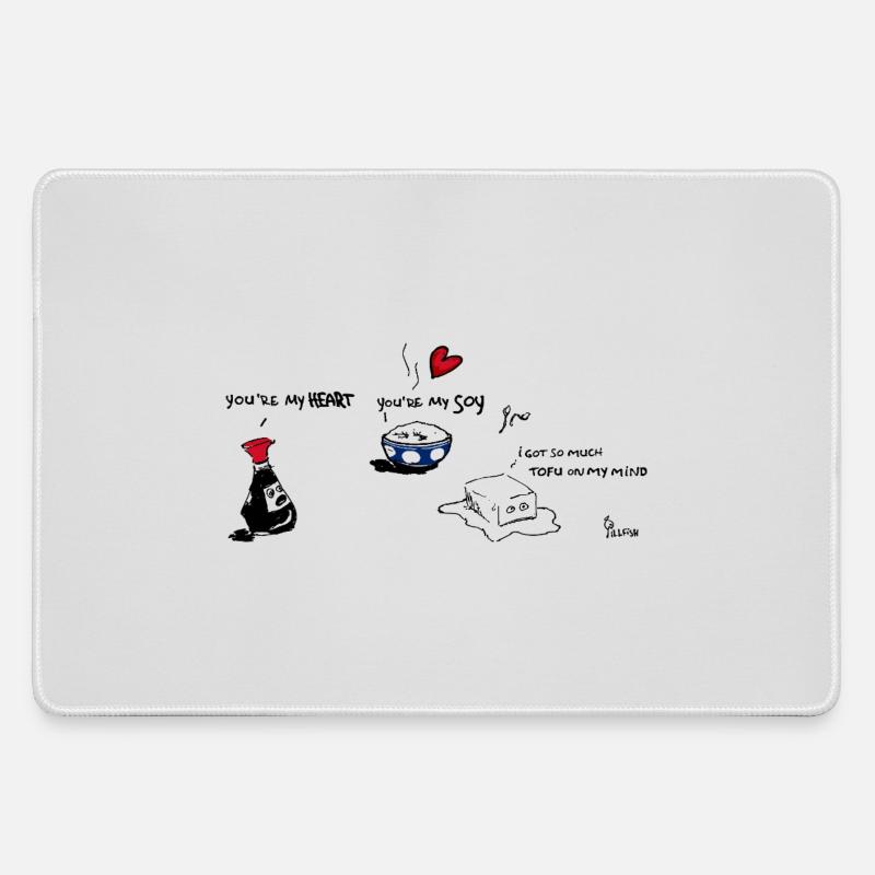 Roll in Love 3 - Large Gaming Mouse Mat - grey