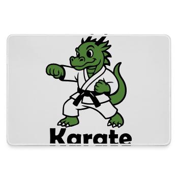 Karaté Dragon - Grand tapis de souris gamer - bruyère - Devant