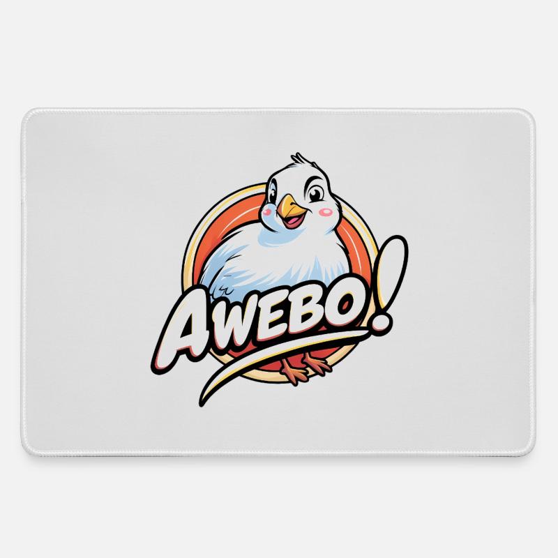 Awebo - Large Gaming Mouse Mat - grey