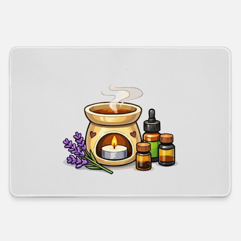 Lavender Scented Candle Warmer Set - Large Gaming Mouse Mat - grey
