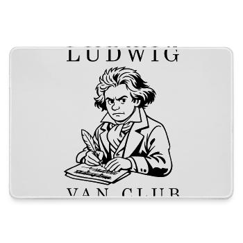 Beethoven - Mousepad groß für Gamer - Grau - Vorne