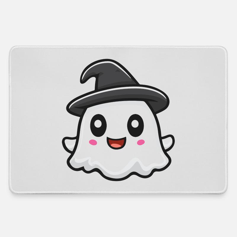 Ghost Cute - Large Gaming Mouse Mat - grey