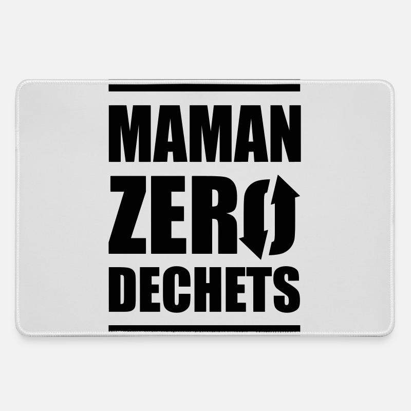 Maman zero dechets - Grand tapis de souris gamer - bruyère