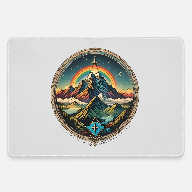 turist_02 - Large Gaming Mouse Mat - grey