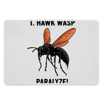 Guêpe Pepsis Danger Paralyse Tarantula Hawk - Grand tapis de souris gamer - bruyère - Devant