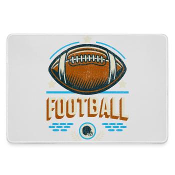 Football motif with stars and stripes - Large Gaming Mouse Mat - grey - Front