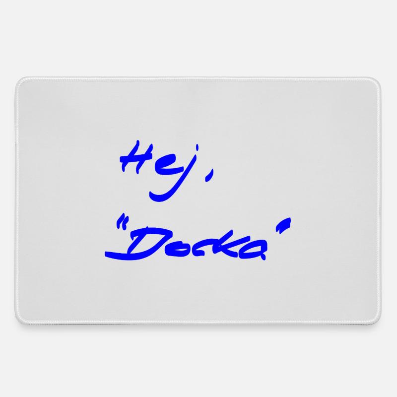 Welcome - different - Swedish - Large Gaming Mouse Mat - grey