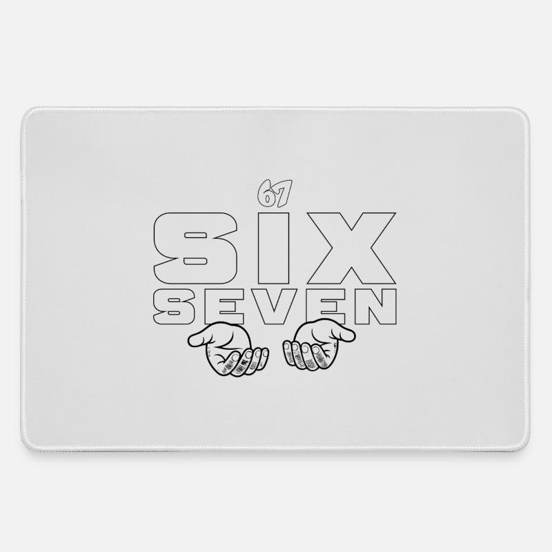 67 Six Seven - Large Gaming Mouse Mat - grey