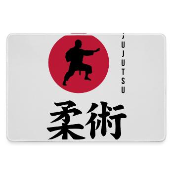 Jujutsu Jiu Jitsu Jiujitsu Ju-jitsu Jiu-jitsu - Large Gaming Mouse Mat - grey - Front