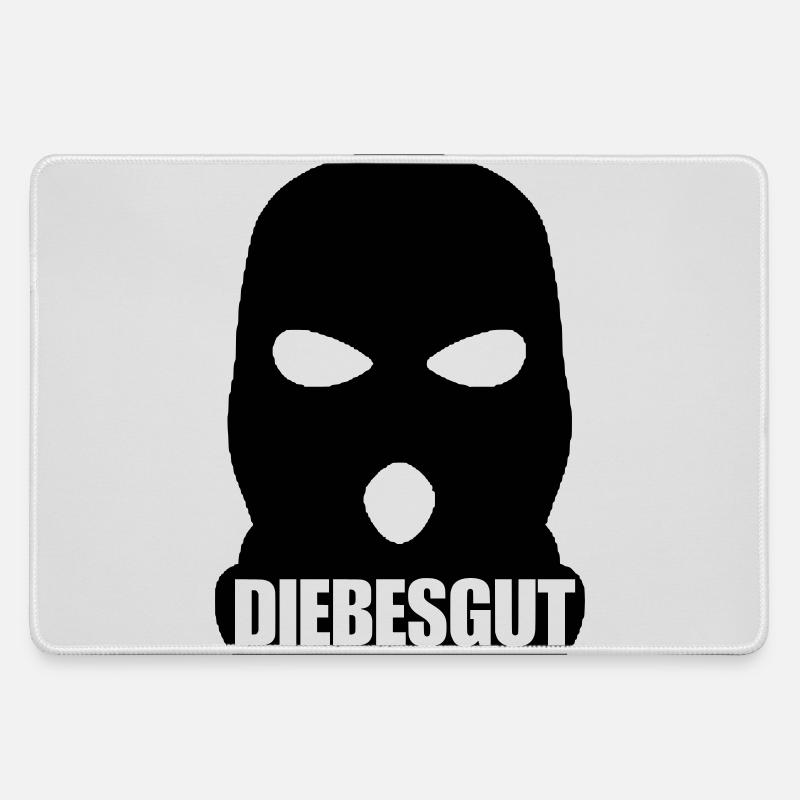 DIEBESGUT_LOGO - Large Gaming Mouse Mat - grey