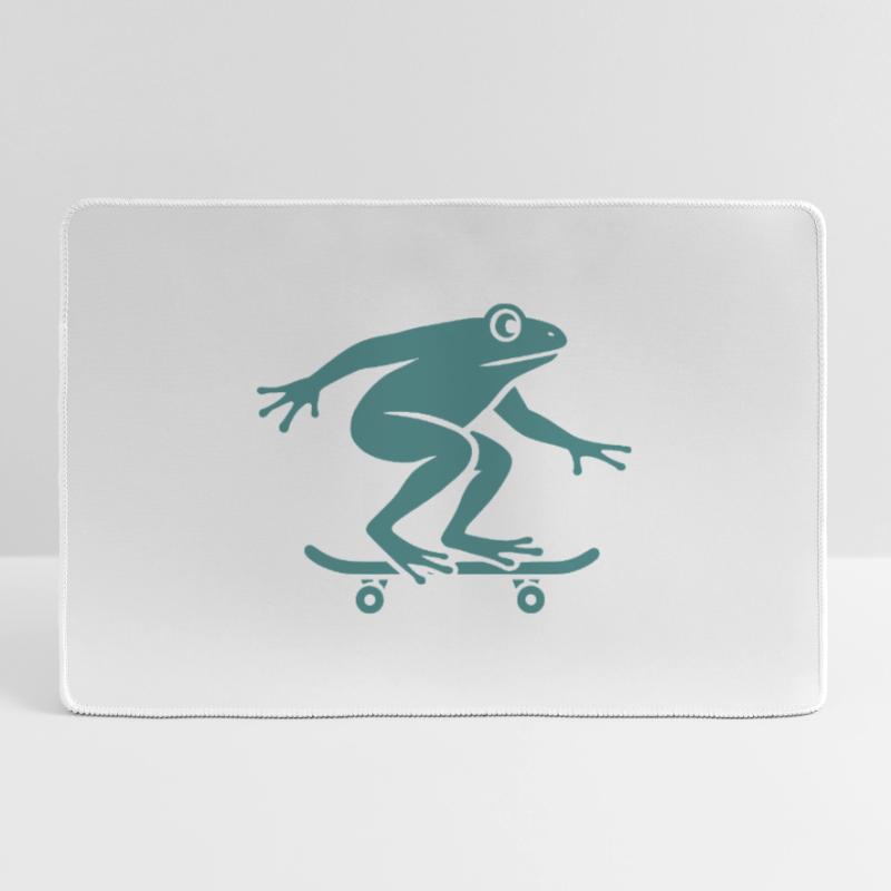 Minimalist Frog Toad Toad Skateboarder Large Gaming Mouse Mat