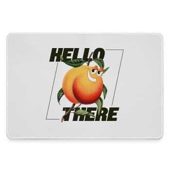 Peach Retro – Déclaration Hello There - Grand tapis de souris gamer - bruyère - Devant