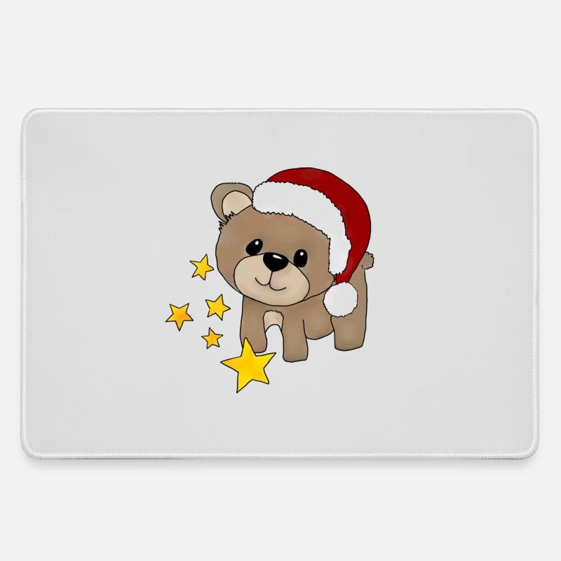 Christmas Bears - Large Gaming Mouse Mat - grey