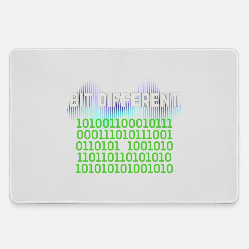 Etwas Anders – Nerdy Binary Error Design - Mousepad groß für Gamer - Grau
