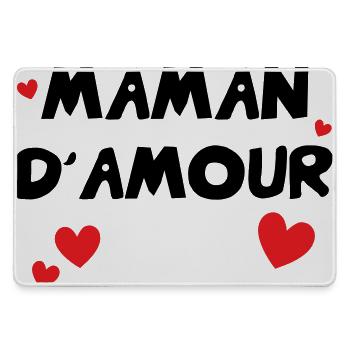 Maman d'Amour - Mother's Day - Large Gaming Mouse Mat - grey - Front