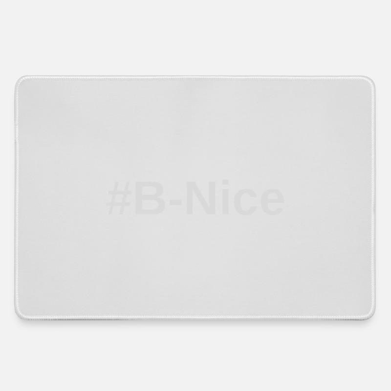 #B-nice print - Large Gaming Mouse Mat - grey