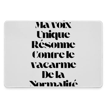 Ma voix unique résonne - Grand tapis de souris gamer - bruyère - Devant