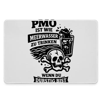 PMO No Nut November Fap Porn  - Mousepad groß für Gamer - Grau - Vorne