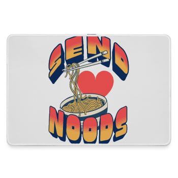 Envoyez des nouilles - Grand tapis de souris gamer - bruyère - Devant