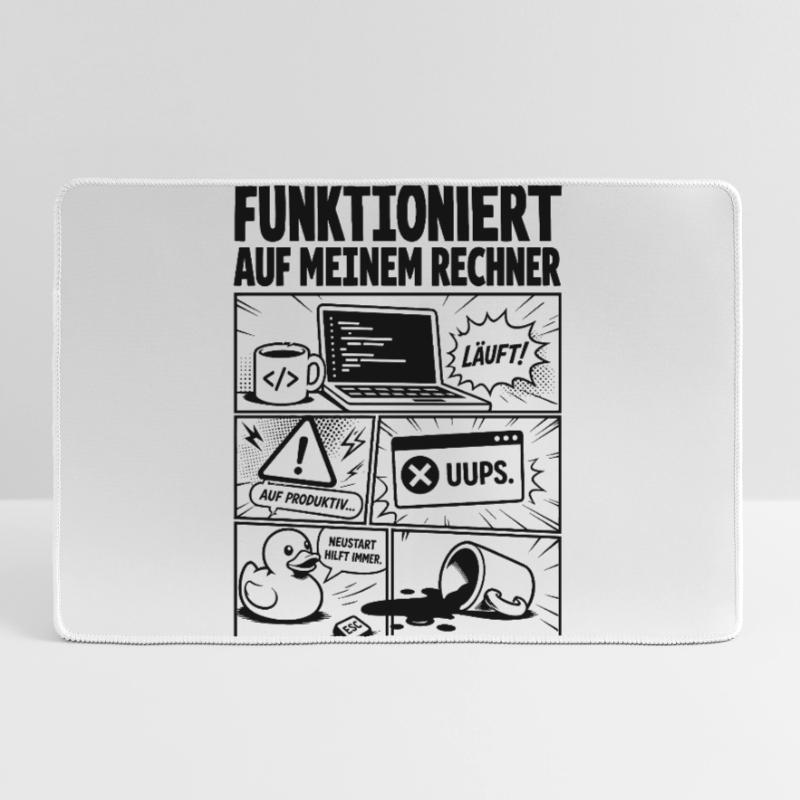 Läuft Coding Comic Design Mousepad groß für Gamer