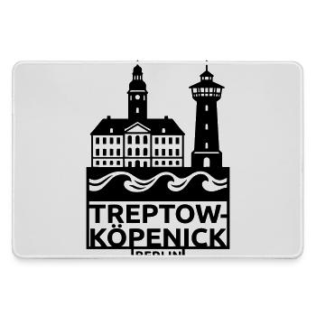 treptow köpenick silhouette berlin - Mousepad groß für Gamer - Grau - Vorne