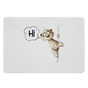Hi Erdmännchen I Wildtier Tiere - Mousepad groß für Gamer - Grau - Vorne