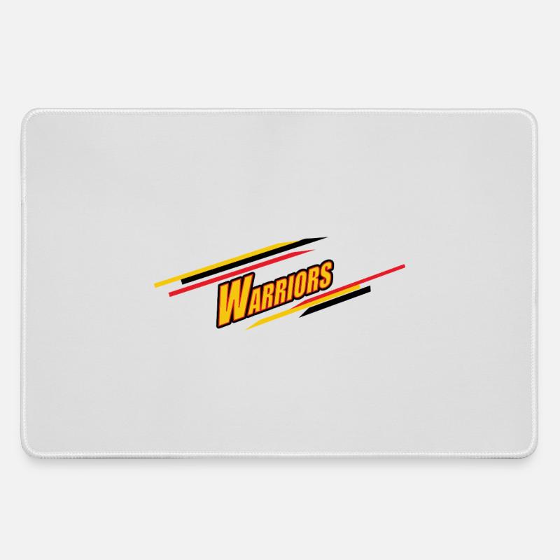 Vivid Warrior Emblem - Large Gaming Mouse Mat - grey