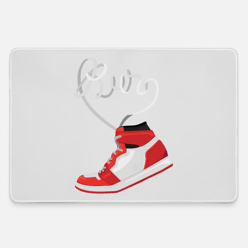 Run - Large Gaming Mouse Mat - grey
