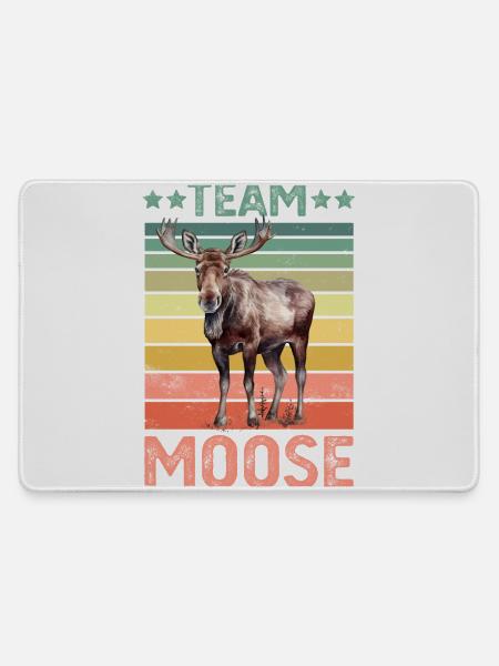 Elch - Mousepad groß für Gamer - Grau