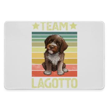 Hund Lagotto Romagnolo - Mousepad groß für Gamer - Grau - Vorne