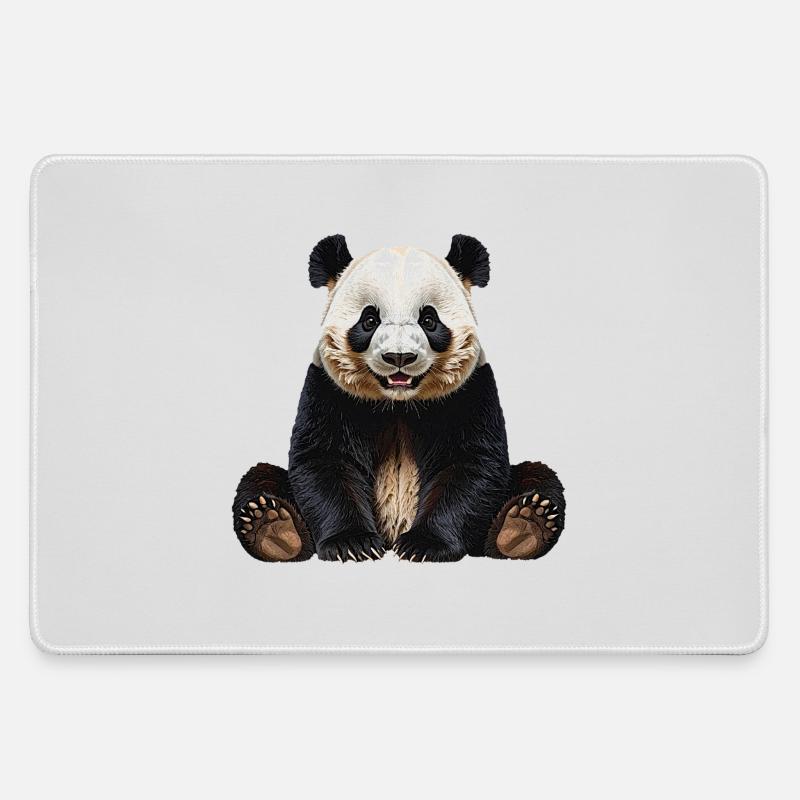 Panda - Large Gaming Mouse Mat - grey