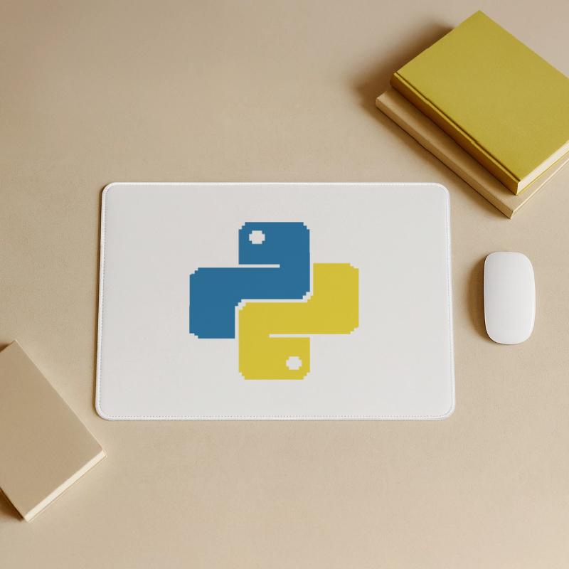 Python Pixelart Mousepad groß für Gamer