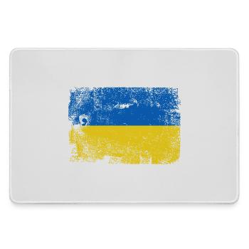 Palette de drapeaux ukrainiens brossés - Grand tapis de souris gamer - bruyère - Devant