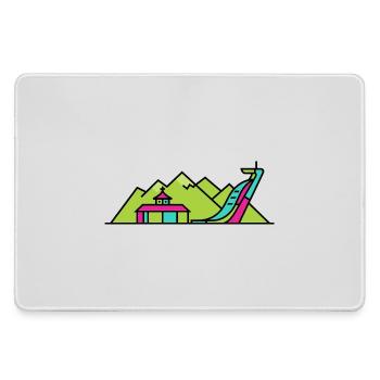 Skyline de la ville d’Innsbruck Art moderne sur le toit doré - Grand tapis de souris gamer - bruyère - Devant